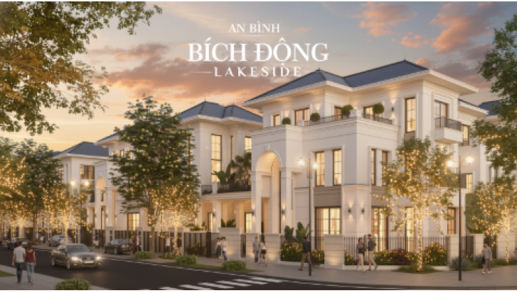 Lô góc trung tâm Bích Động Lakeside – 97m² – mặt tiền 6m – giá từ 68tr/m²